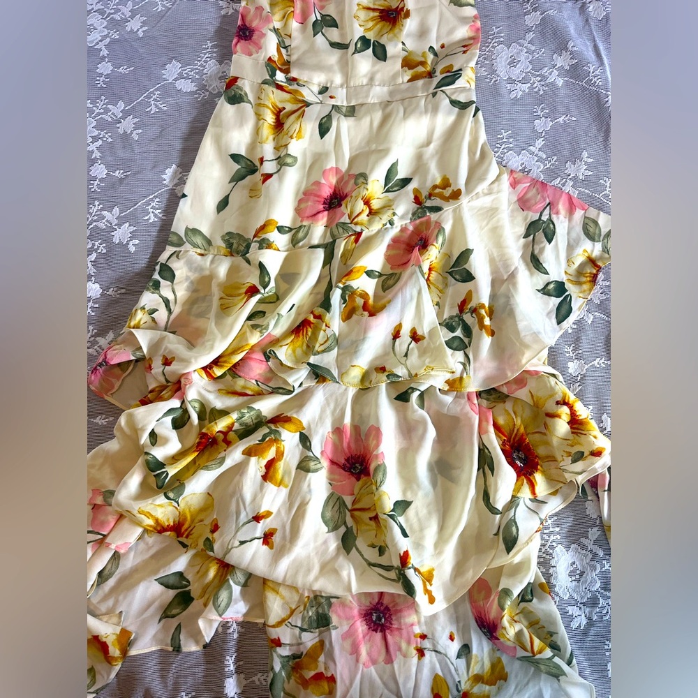 Floral Sundress with Spaghetti Straps - Picture 2 of 11